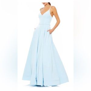Mac Duggal Powder Blue Ball Gown size 10